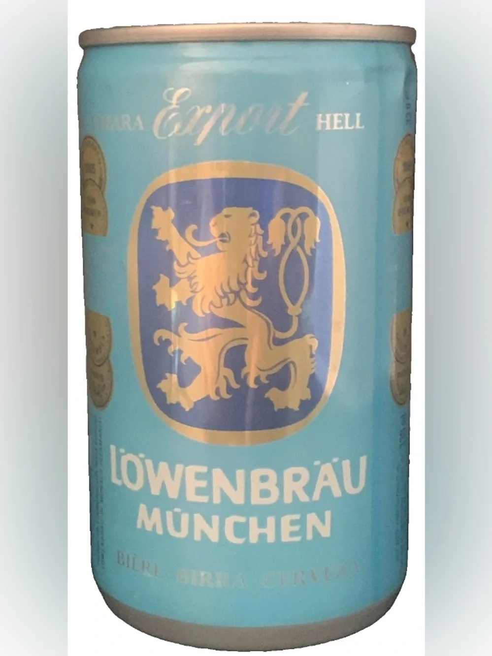 Vintage Beer Can Lowenbrau Munchen Beer Pull Tab Empty Aluminum Can